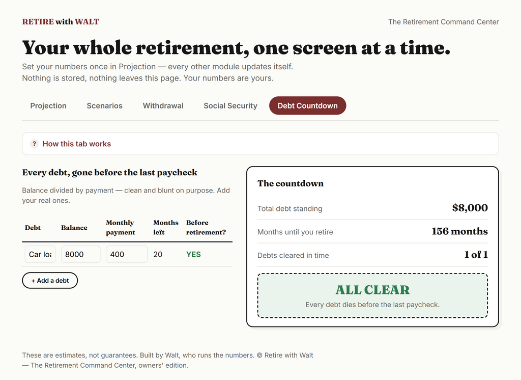 Can I Actually Retire? — The Retirement Command Center: Interactive Planner + Excel Spreadsheet (Both Formats Included)